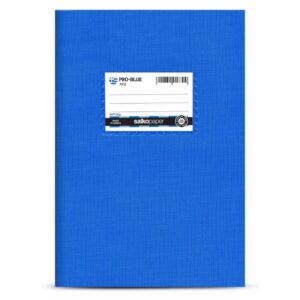 SALKO TETΡΑΔΙΟ ΡΙΓΕ PRO BLUE ΜΠΛΕ 30Φ 17Χ25