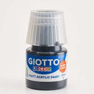 GIOTTO - ΑΚΡΥΛΙΚΟ ΧΡΩΜΑ DECOR MATT 25ml NERO BLACK 479761N13L