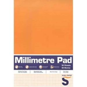 SKAG - ΜΠΛΟΚ ΜΙΛΙΜΕΤΡΕ Α4 ΚΟΛΛΗΤΟ ΑΠΟ ΠΑΝΩ 50 Φ.