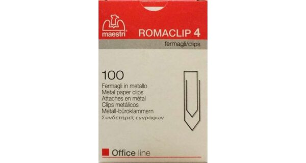 MAESTRI ΣΥΝΔΕΤΗΡΕΣ ROMACLIP N.4 100ΤΜΧ