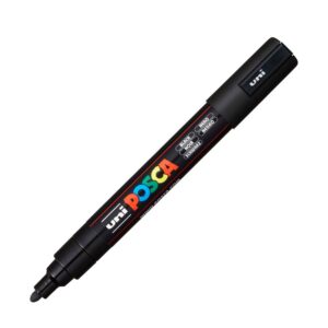 POSCA ΜΑΡΚΑΔΟΡΟΣ ΑΝΕΞΙΤΗΛΟΣ PC-5M ΜΑΥΡΟ