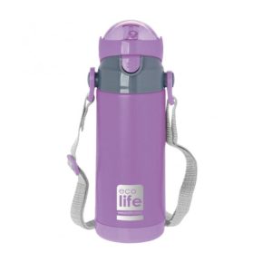 ECO LIFE ΘΕΡΜΟΣ ΑΠΟ ΑΝΟΞΕΙΔΩΤΟ ΑΤΣΑΛΙ ΠΑΙΔΙΚΟ ΜΕ ΛΟΥΡΑΚΙ 400 ML ΛΙΛΑ 33-BO-2995