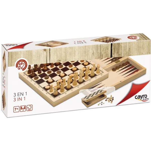 CAYRO - 3 IN 1 ΣΚΑΚΙ-ΤΑΒΛΙ-ΝΤΑΜΑ