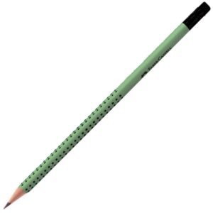 FABER CASTELL - ΜΟΛΥΒΙ GRIP OLIVE ΜΕ ΓΟΜΑ