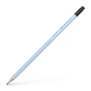 FABER CASTELL - ΜΟΛΥΒΙ GRIP SKY BLUE ΜΕ ΓΟΜΑ