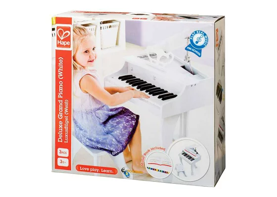 HAPE - EARLY MELODIES ΞΥΛΙΝΟ ΠΙΑΝΟ 30 ΚΛΕΙΔΙΑ DELUXE-WHITE