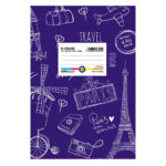 SALKO ΤΕΤΡΑΔΙΟ ΡΙΓΕ D-COLOR 50Φ 17Χ25 ΣΚΟΥΡΟ ΜΠΛΕ