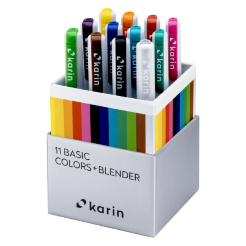 KARIN REALBRUSH 12pic 11basic colors + blender