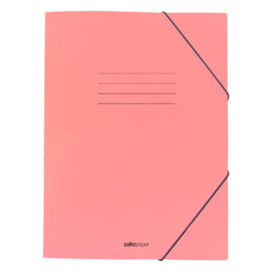 SALKO ΦΑΚΕΛΟΣ ΜΕ ΛΑΣΤΙΧΟ PASTEL Α4 ΡΟΖ