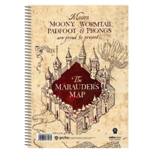 SALKO ΤΕΤΡΑΔΙΟ ΡΙΓΕ 17Χ25 2Θ THE MARAUDER'S MAP
