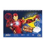 MUST ΜΠΛΟΚ ΖΩΓΡΑΦΙΚΗΣ IRON MAN 23X33 40ΦΥΛ  ΑΥΤΟΚ-ΣΤΕΝΣΙΛ- 2ΣΕΛ ΧΡ  2ΣΧ.