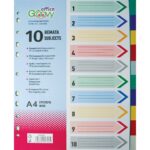 GROOVY ΔΙΑΧΩΡΙΣΤΙΚΑ 10 ΘΕΜΑΤΩΝ PP Α4 ΧΡΩΜΑΤΙΣΤΑ