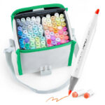 OHUHU 72 COLORS MARKERS BRUSH CHISEL