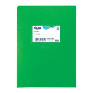 SKAG ΤΕΤΡΑΔΙΟ SUPER ΠΛΑΣΤΙΚΟ ΠΡΑΣΙΝΟ 17X25 ΕΚΘΕΣΕΩΝ 50Φ 80ΓΡ
