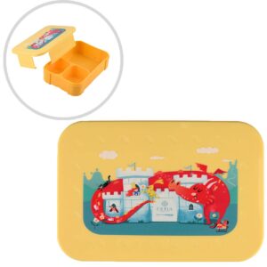 ESTIA ΠΑΙΔΙΚΟ ΦΑΓΗΤΟΔΟΧΕΙΟ SAVE THE AEGEAN 900ml ΜΕ 2 ΑΠΟΣΠΩΜ. ΘΗΚΕΣ FORTRESS DRAGON