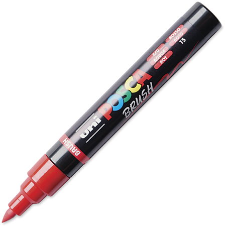 POSCA ΜΑΡΚΑΔΟΡΟΣ PC-5BR 1-4mm Μύτη Πινέλο - red