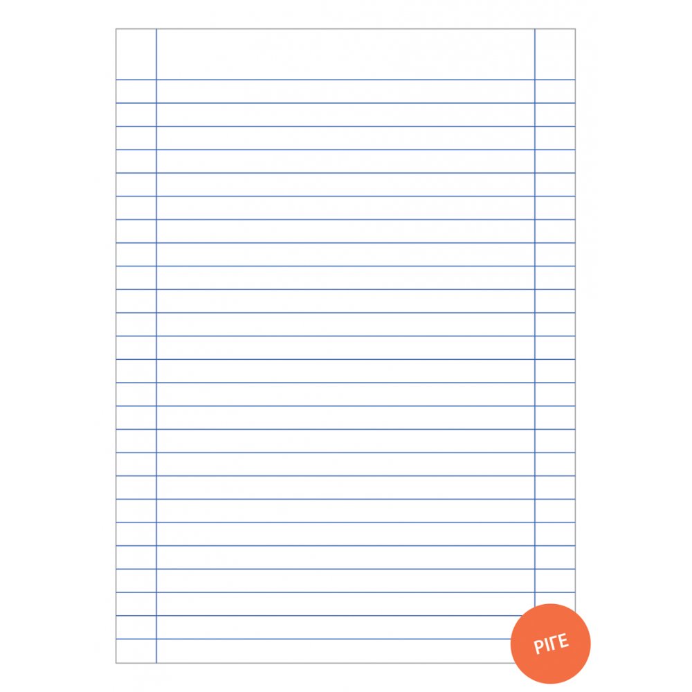 SALKO ΤΕΤΡΑΔΙΟ ΡΙΓΕ ΛΕΥΚΟ ΜΠΛΕ 50Φ 17Χ25 - Image 2