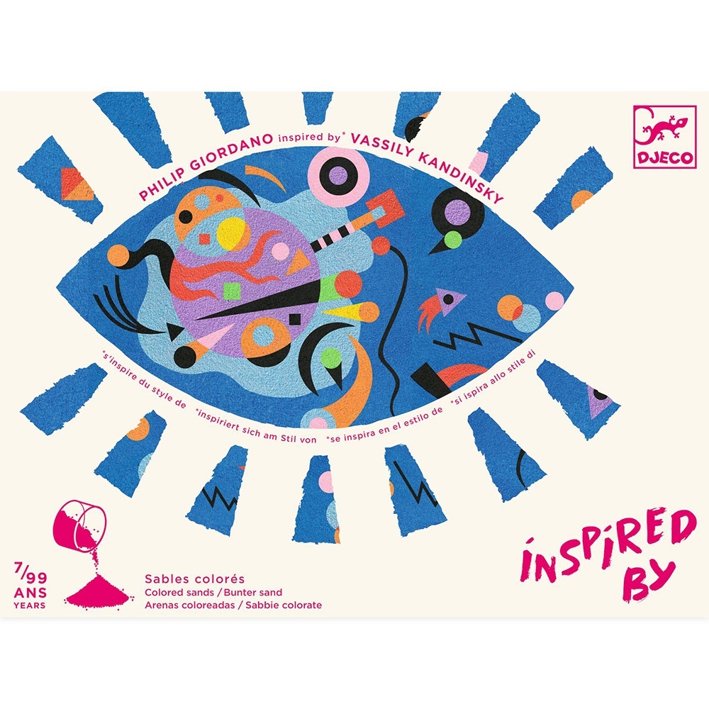 DJECO INSPIRED BY VASSILY KANDINSKY ΖΩΓΡΑΦΙΚΗ ΜΕ ΑΜΜΟ ΑΦΗΡΗΜΕΝΗ ΤΕΧΝΗ