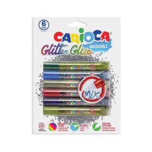 CARIOCA ΚΟΛΛΑ GLITTER MIX 6 Χ 10.5ML
