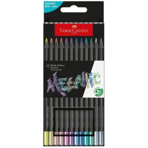 FABER CASTELL ΞΥΛΟΜΠΟΓΙΕΣ BLACK EDITION ΜΕΤΑΛΛΙΚΕΣ