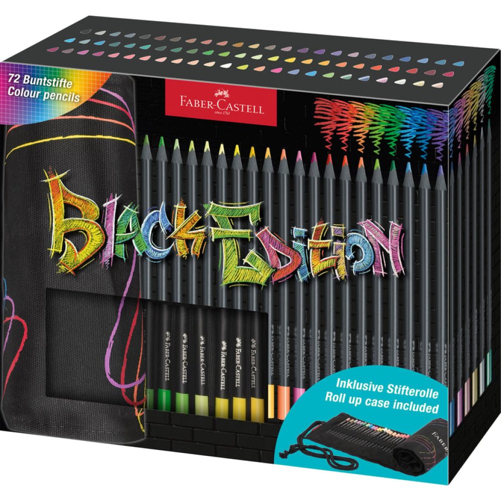 FABER CASTELL ΞΥΛΟΜΠΟΓΙΕΣ BLACK EDITION SET 72