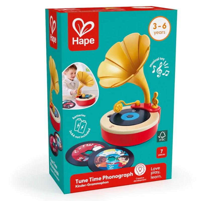 Hape Early Melodies Ξύλινος Φωνογράφος Tune Time (E0641K)