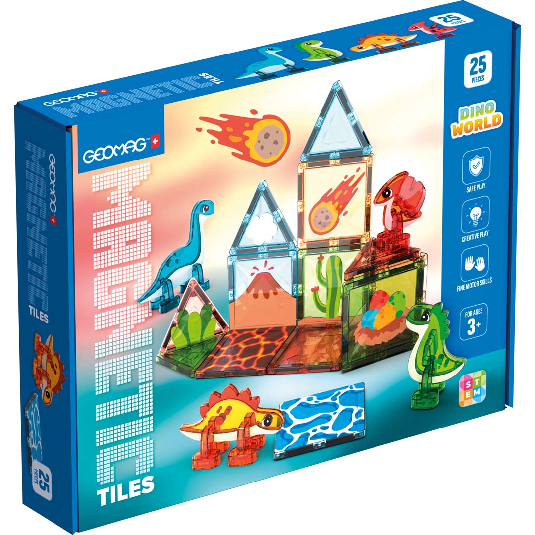 Geomag Magnetic Tiles Dino World 25pcs. (PF.224.221.00)