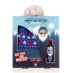 Bath set XMAS MEN W Santa Hat (Blue)