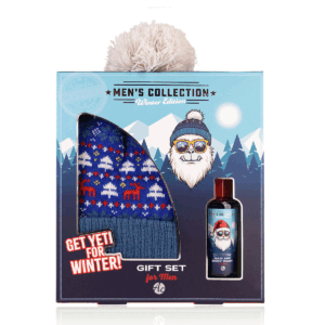 Bath set XMAS MEN W Santa Hat (Blue)