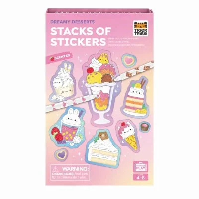 SCENTED STACKS OF STICKERS DREAMY DESSERTS