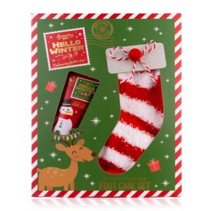 Foot care set HELLO WINTER in box w socks '25