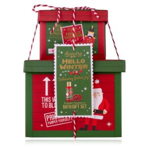 Bath set HELLO WINTER in reusable gift boxes(small '25)