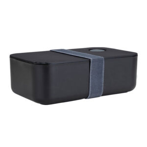 Φαγητοδοχείο Με Χωρίσματα 1lt (19x11.5x6.5) Homely Midnight Black 01-35266