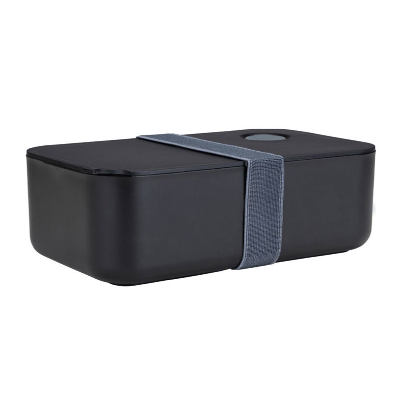 Φαγητοδοχείο Με Χωρίσματα 1lt (19x11.5x6.5) Homely Midnight Black 01-35266