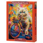 PUZZLE KITTEN'S FLORAL RIDE 500PCS