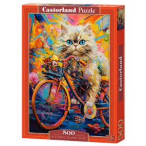 PUZZLE KITTEN'S FLORAL RIDE 500PCS