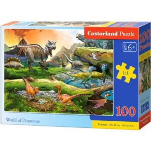 PUZZLE WORLD OF DINOSAURS 100PCS