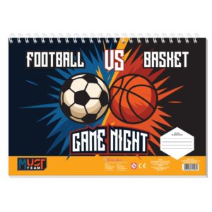 ΜΠΛΟΚ ΖΩΓΡΑΦΙΚΗΣ MUST TEAM 23Χ33ΕΚ 40ΦΥΛ  ΑΥΤΟΚ-ΣΤΕΝΣΙΛ- 2ΣΕΛ ΧΡ  2ΣΧ ΑΓΟΡΙ 2