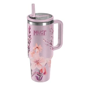 ΠΟΤΗΡΙ ΑΝΟΞΕΙΔΩΤΟ ΘΕΡΜΟΣ 1200ML ΜΕ ΚΑΛΑΜΑΚΙ 27Χ10Χ7.5ΕΚ MUST TEAM ΡΟΖ ΦΛΟΡΑΛ