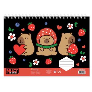 ΜΠΛΟΚ ΖΩΓΡΑΦ 23Χ33ΕΚ 40ΦΥΛ MUST TEAM ΑΥΤΟΚ-ΣΤΕΝΣΙΛ- 2ΣΕΛ ΧΡ  2ΣΧ CAPYBARA